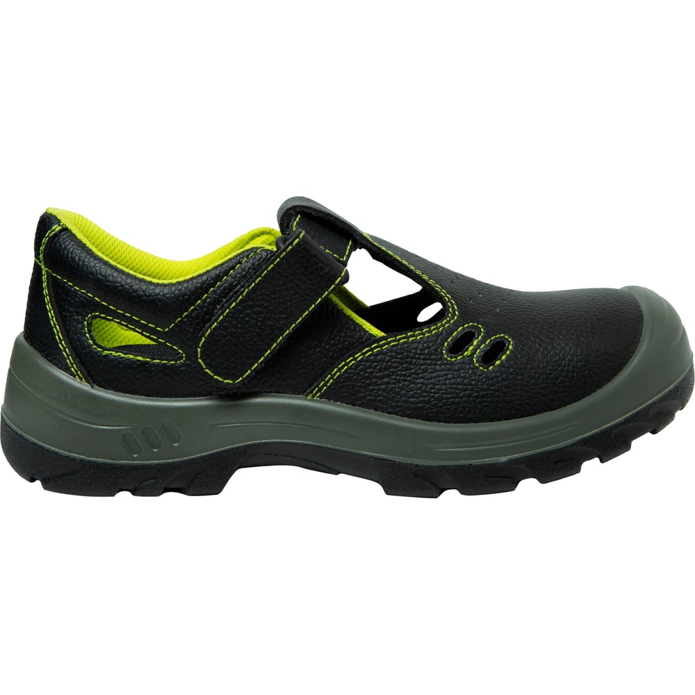 Изображение товара Полуботинки Спец с перфорацией кожаные унисекс черные 45 размера