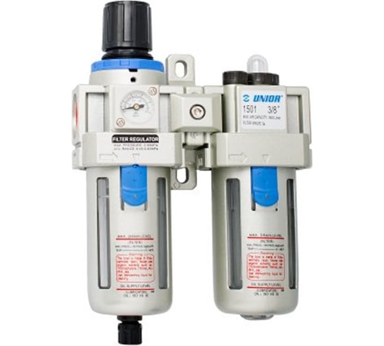 Изображение товара Фильтр-редуктор и лубрикатор пневматический 3/8" Unior 3838909177366