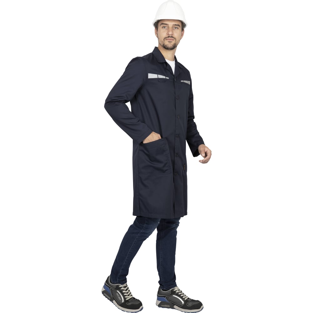 Изображение товара Мужской легкий халат ГК Спецобъединение ОПЕРАТОР защитный темно-синий