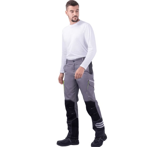 Изображение товара Мужские брюки Iform ЭДВАНС от механических воздействий и ОПЗ,серый/темно-серый/черный (128-132, 182-188), Брю 616/128/182