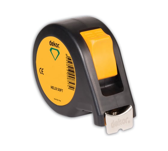 Изображение товара Рулетка DEKOR HASSAN 3 м х 16 мм корпус из ударопрочного эргономичного пластика HELIX SOFT 855