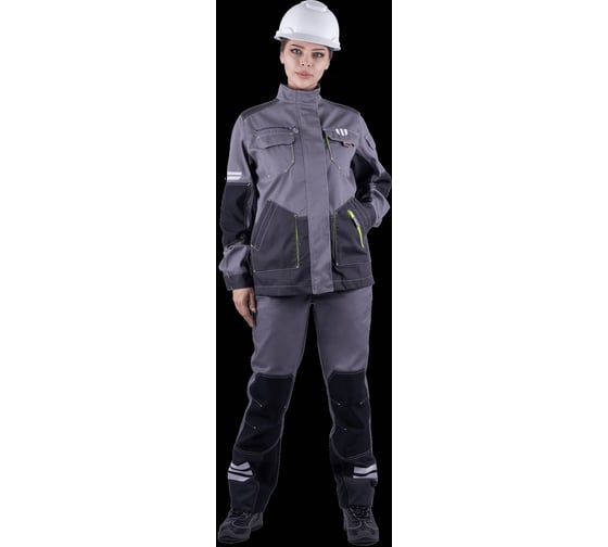 Изображение товара Женская куртка Iform ЭДВАНС от механических воздействий и ОПЗ, серый/темно-серый/черный (96-100, 170-176), Кур 689/96/170