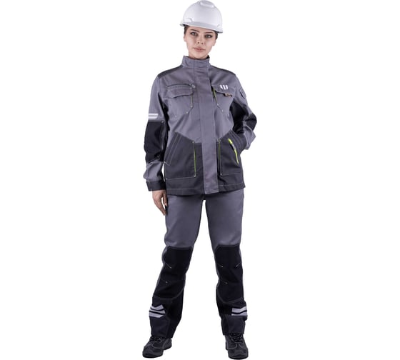 Изображение товара Женская куртка Iform ЭДВАНС от механических воздействий и ОПЗ, серый/темно-серый/черный (96-100, 158-164), Кур 689/96/158