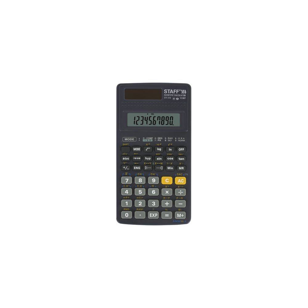 Инженерный калькулятор Staff калькулятор инженерный 10 разрядный caovi cv 82ms двухстрочный