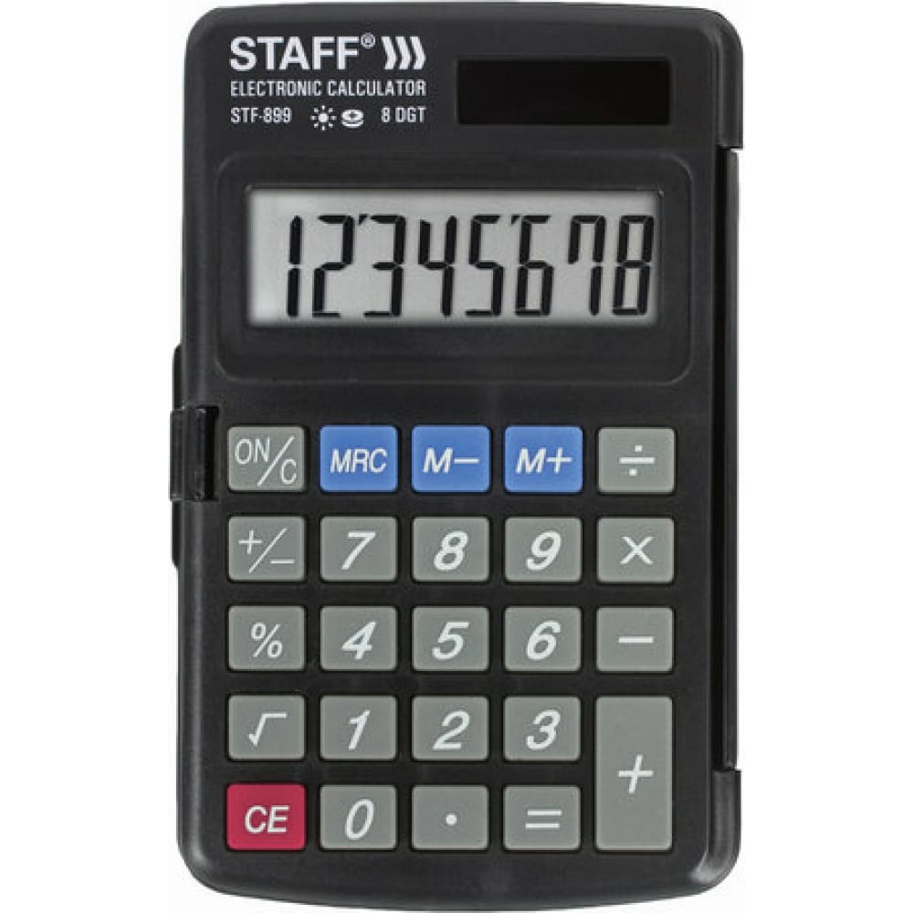 Карманный калькулятор Staff калькулятор настольный staff stf 888 12 200х150мм 12 разрядов двойное питание 250149