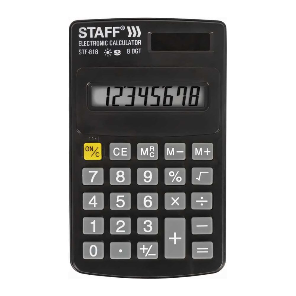 Карманный калькулятор Staff STF-818 250142