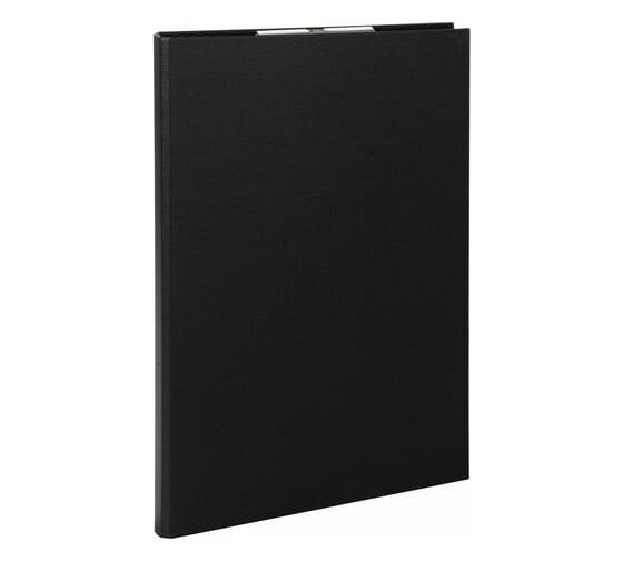 Изображение товара Папка-планшет Staff EVERYDAY, А4 230х314 мм, с прижимом и крышкой, картон/бумвинил, черная, 229053