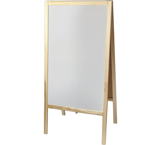 Изображение товара Двусторонняя доска-штендер Staff для мела и магнитно-маркерная 54х109 cм, черная/белая 236889