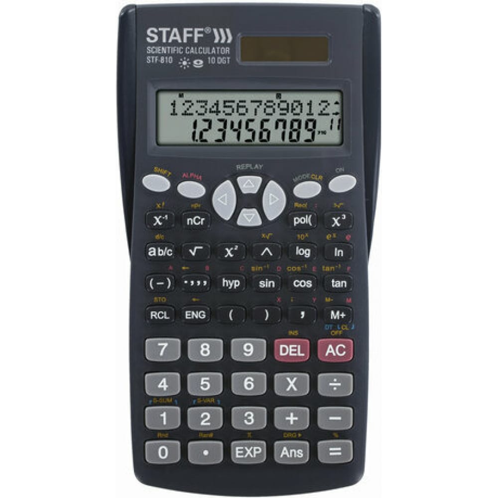 Инженерный калькулятор Staff калькулятор карманный металлический staff stf 1008 103х62 мм 8 разрядов двойное питание 250115