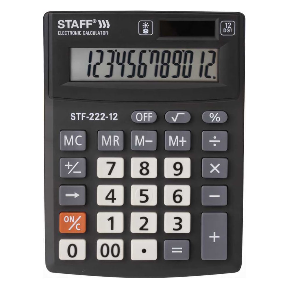 Компактный настольный калькулятор Staff PLUS STF-222 250420
