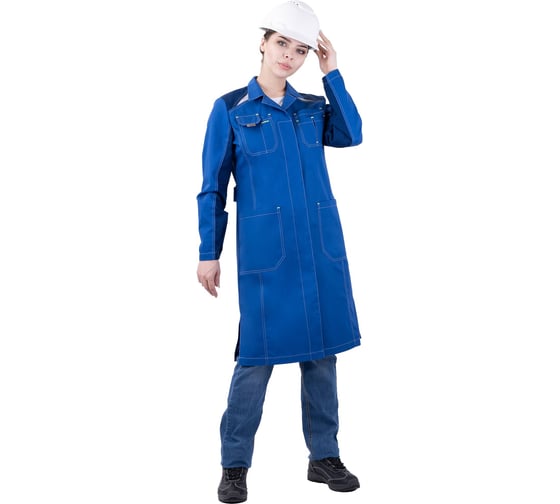 Изображение товара Женский халат Iform ТУРБО SAFETY от механических воздействий и ОПЗ, василек/синий (112-116, 170-176), Хал 747/112/170