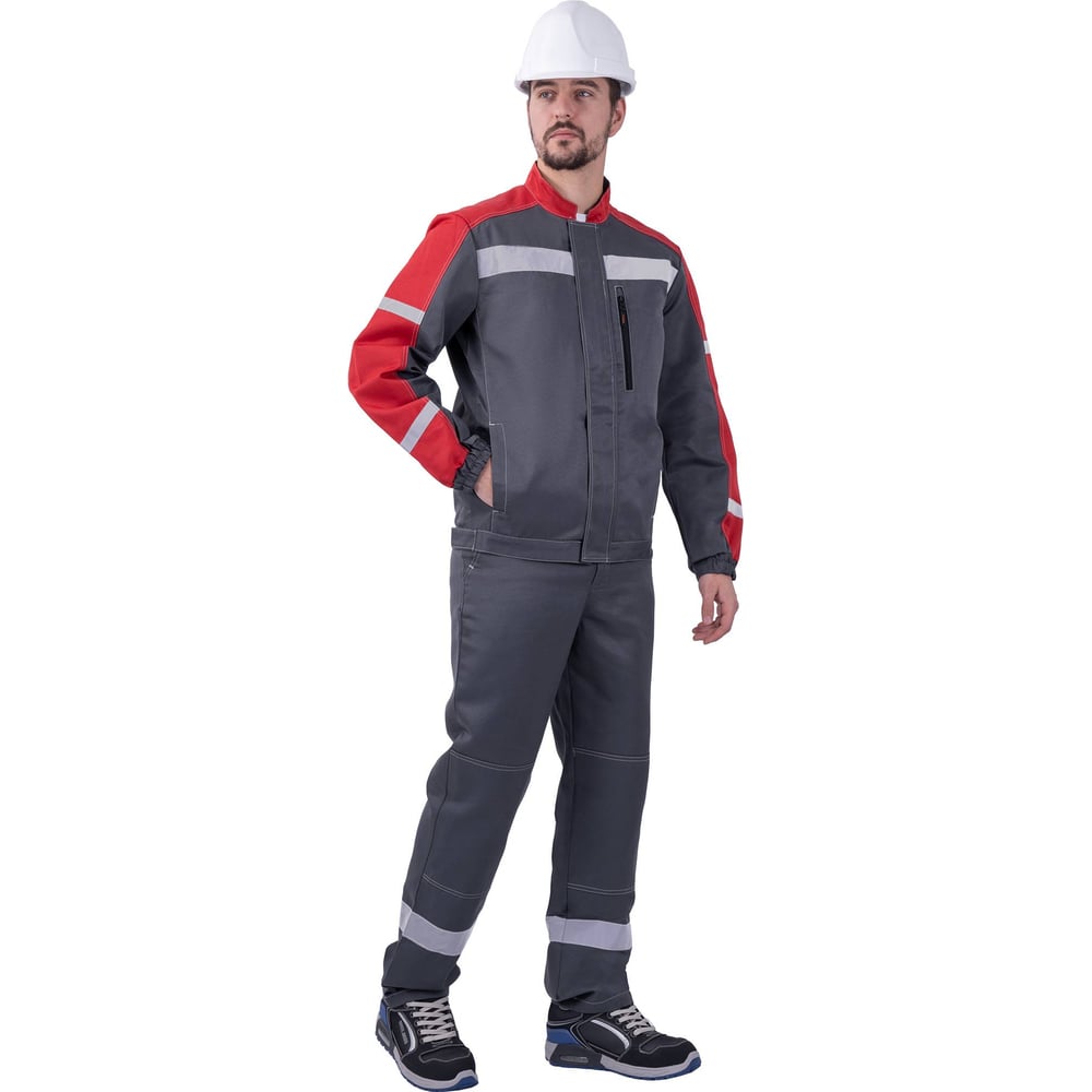 Изображение товара Костюм рабочий летний ГК Спецобъединение РОУД серый-красный, 44-46