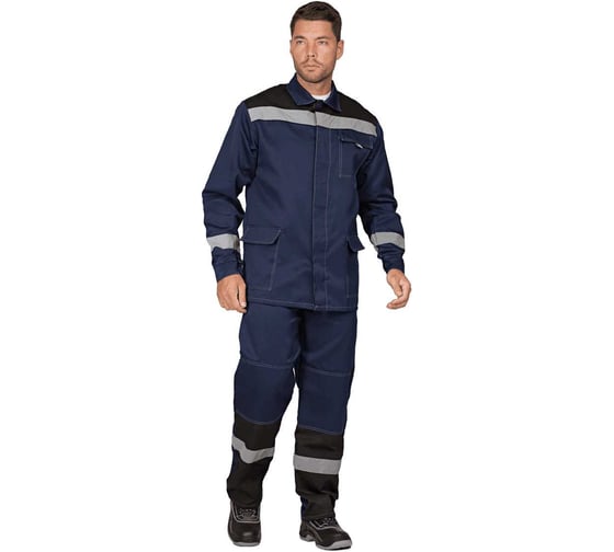 Изображение товара Костюм ГК Спецобъединение ПРОФЕССИОНАЛ летний, т/синий-черный (Куртка+брюки) (88-92, 170-176), Кос 034/88/170