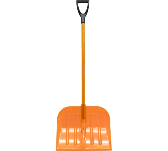 Изображение товара Лопата Polyagro ПОЛИМАСТЕР поликарбонат, усиленный алюминиевый черенок, v-ручка 475x400 мм 8025697