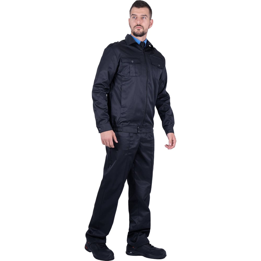 Изображение товара Мужской защитный костюм ГК Спецобъединение ОХРАНА куртка брюки черный