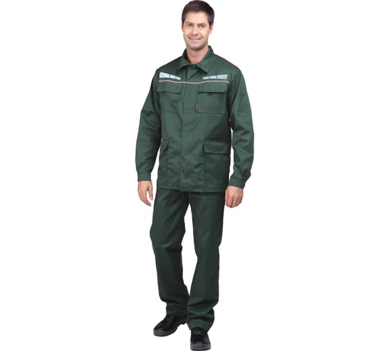 Изображение товара Мужской костюм ГК Спецобъединение ОПЕРАТОР от механических воздействий и ОПЗ, (куртка, брюки), цвет зелёный (96-100, 18 Кос 576/96/182