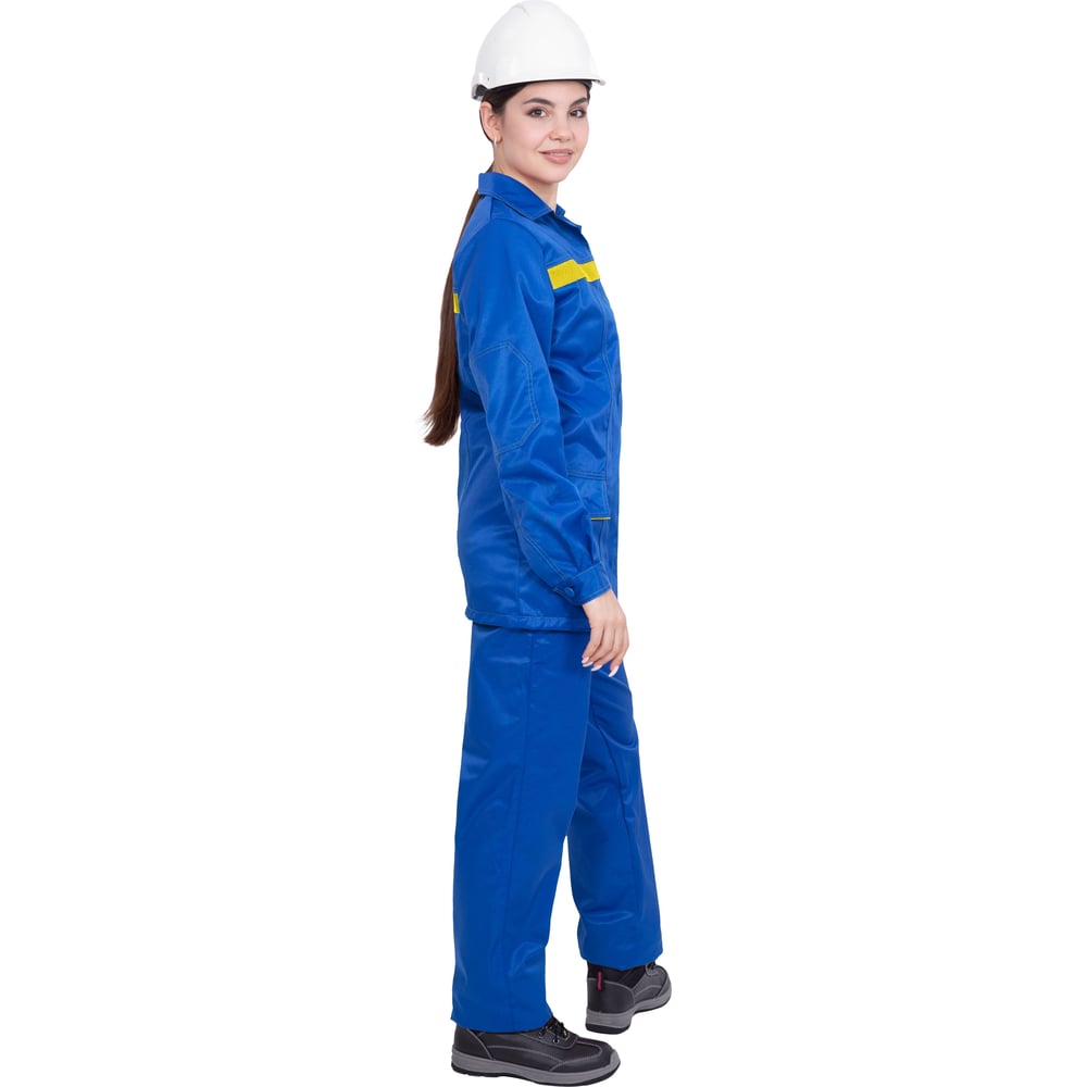 Изображение товара Женский костюм ГК Спецобъединение ПРЕМЬЕРА ЛЮКС от механических воздействий и ОПЗ (куртка, брюки), василёк (96-100, 170 Кос 579/96/170