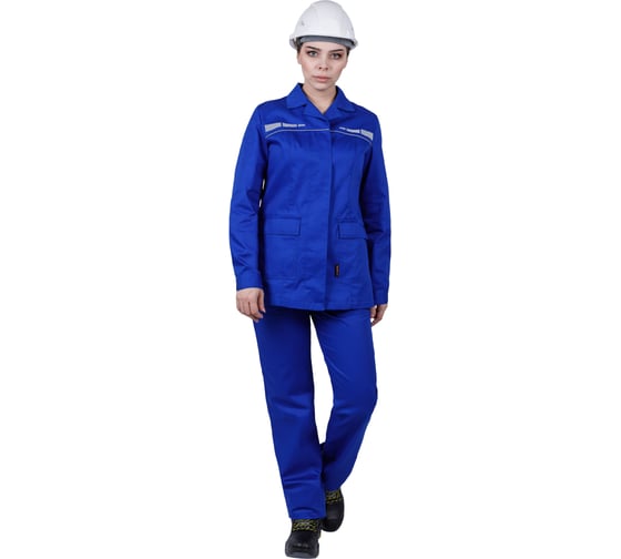 Изображение товара Женский костюм ГК Спецобъединение ОПЕРАТОР от механических воздействий и ОПЗ (куртка, брюки), цвет василёк (120-124, 15 Кос 797/120/158