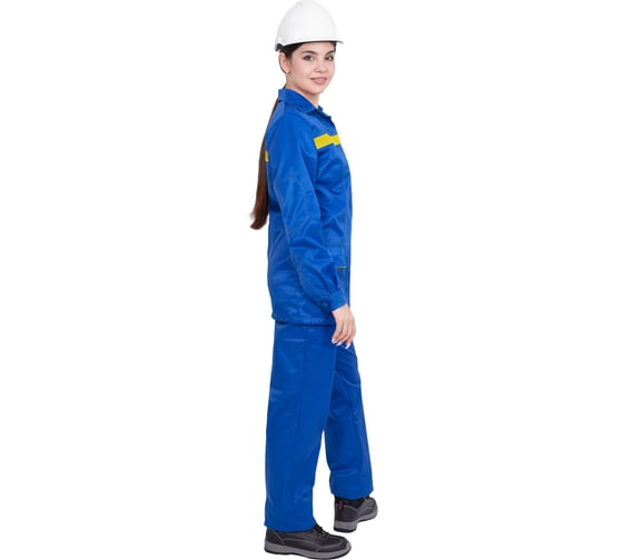Изображение товара Женский костюм ГК Спецобъединение ПРЕМЬЕРА ЛЮКС от механических воздействий и ОПЗ (куртка, брюки), василёк (96-100, 158 Кос 579/96/158