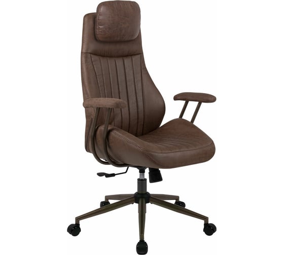 Изображение товара Кресло BRABIX PREMIUM Arizona EX-573, синхромеханизм, искусственная замша, коричневый 532944