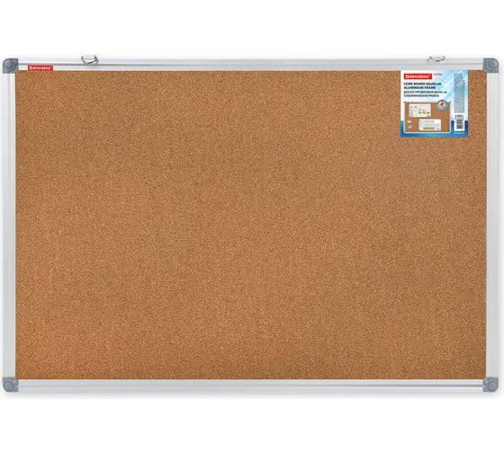 Изображение товара Доска пробковая для объявлений BRAUBERG 60x90 см, алюминиевая рамка, Extra, 238308
