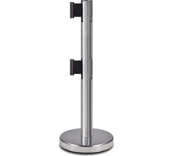 Изображение товара Стойка ограждения RUSBARRIER c 2 лентами, 2 м BS2LN-226322 black