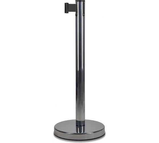 Изображение товара Стойка ограждения RUSBARRIER с лентой 3 м BSLN-326333 CHROME black