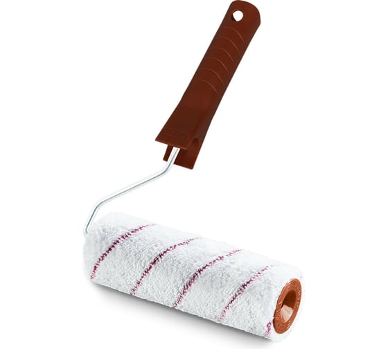 Изображение товара Валик HARDY Mikrofaza, длина 18см, D48мм, ворс 8мм, с ручкой Standart 0111-614818