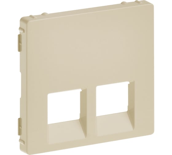 Изображение товара Лицевая панель Legrand Valena LIFE для двойных телефонных/информационных розеток Слоновая кость 755421