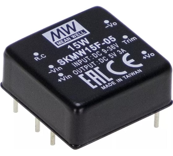 Изображение товара Модульный преобразователь Mean Well SKMW15G-12 DC-DC Т03638536