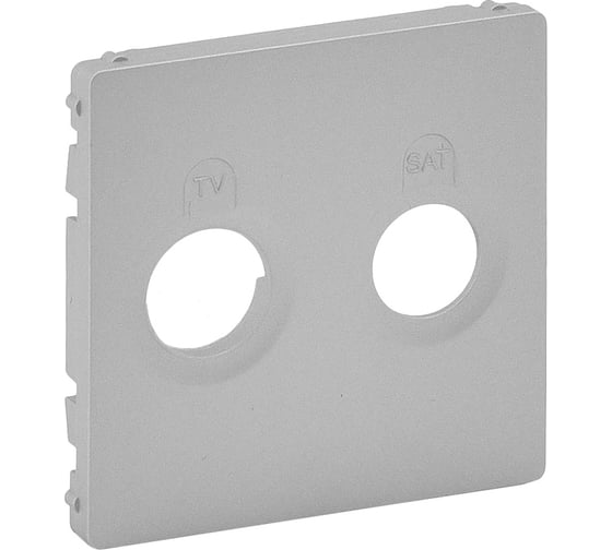 Изображение товара Лицевая панель Legrand Valena LIFE для розеток TV SAT Алюминий 754822
