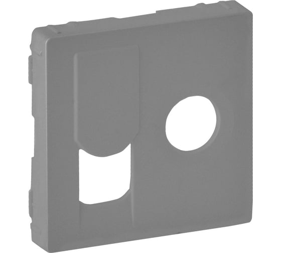 Изображение товара Лицевая панель Legrand Valena LIFE розетки TV RJ45 Алюминий 754832