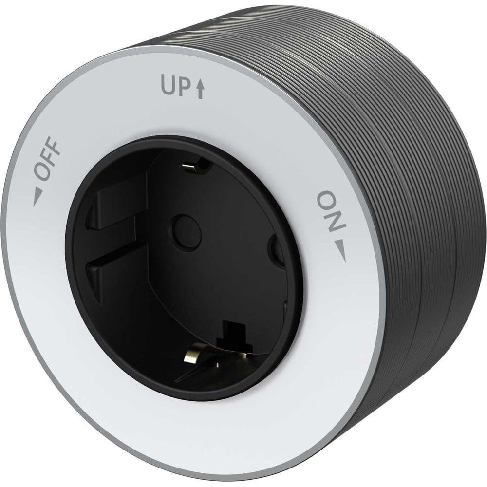 Изображение товара Розетка Systeme Electric MultiTrack 2К+З круглая белая 16А/250В