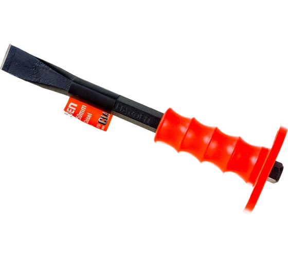 Изображение товара Зубило плоское профессиональное с протектором (22х216х250 мм; шестигранный хвостовик) HARDEN 610816