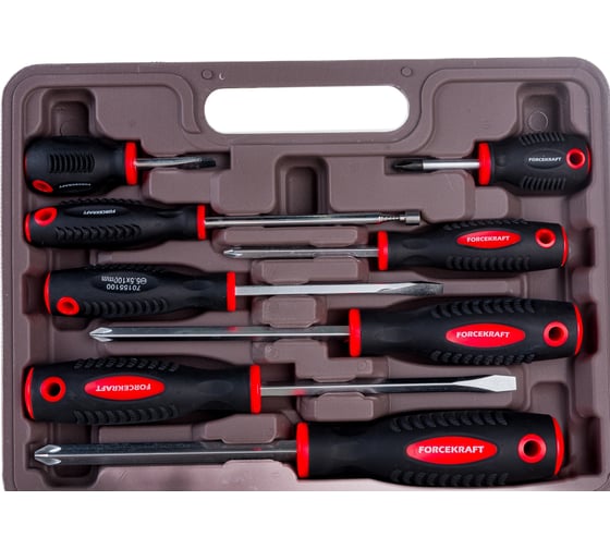 Изображение товара Набор магнитных отверток Forcekraft Profi 8пр. в кейсе FK-7008A(27162)