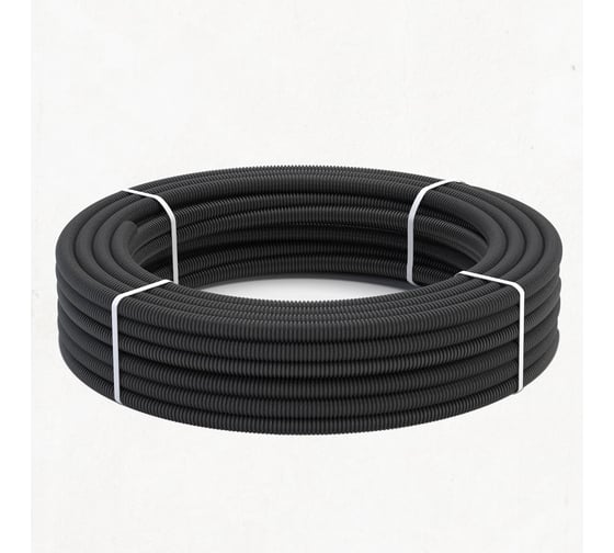 Изображение товара Гофрированная труба Stahlmann из нерж. стали SS304 PT 25А, черная, 10м, 2259371