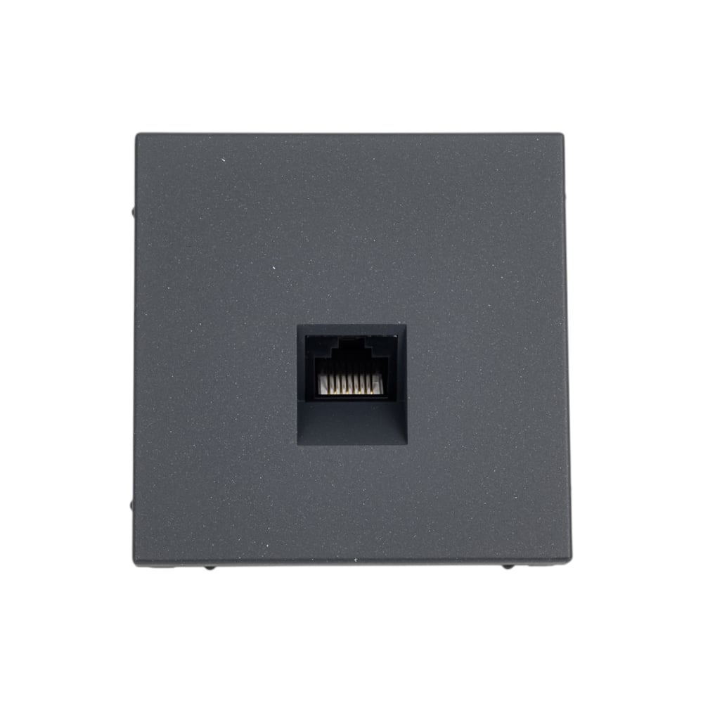 Изображение товара Розетка компьютерная RJ45 Systeme Electric ArtGallery Базальт, категория 5е, механизм GAL001483