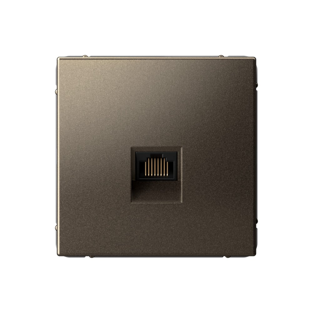Изображение товара Розетка RJ45 Systeme Electric ArtGallery Мокко для скрытого монтажа