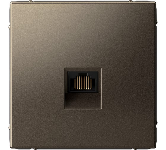 Изображение товара Розетка компьютерная RJ45 Systeme Electric ArtGallery Мокко, категория 5е, механизм GAL000683