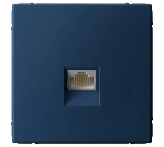 Изображение товара Розетка компьютерная RJ45 Systeme Electric ArtGallery Аквамарин, категория 5е, механизм GAL001183