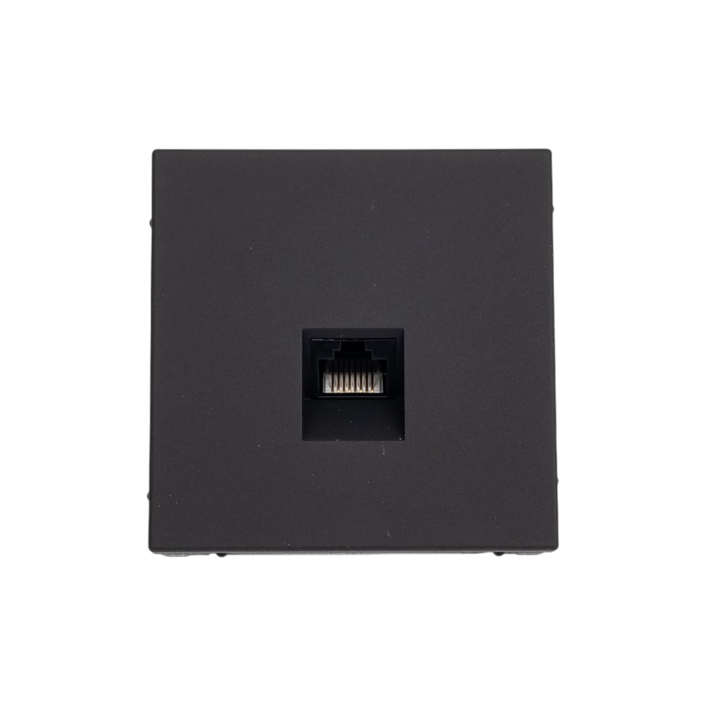 Изображение товара Компьютерная розетка RJ45 ArtGallery Карбон для встроенного монтажа