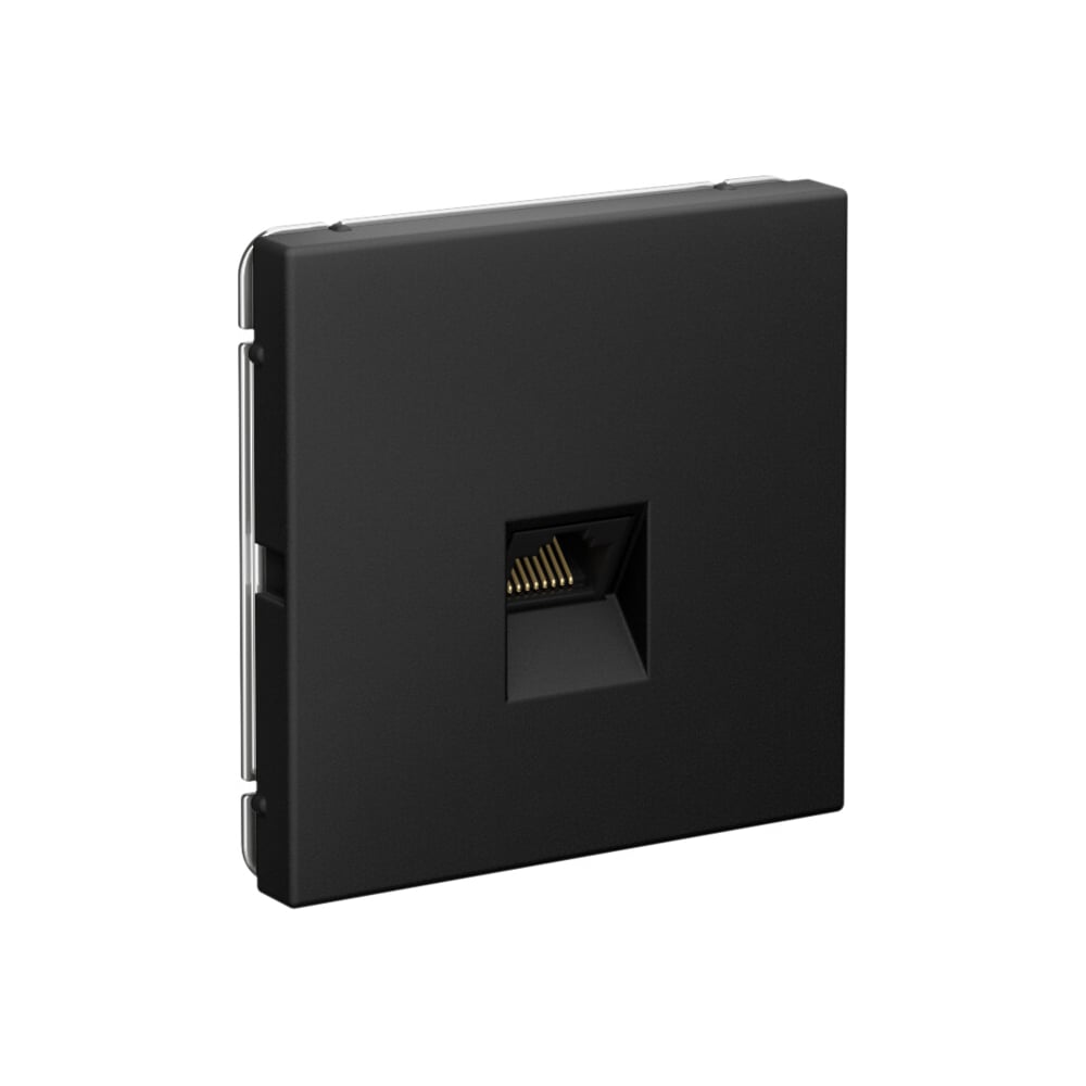 Изображение товара Розетка компьютерная RJ45 Systeme Electric ArtGallery, кат. 5е, механизм, Карбон, арт. GAL001083