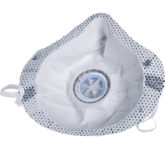 Изображение товара Фильтрующая формованная полумаска Без бренда с угольным слоем,с клапаном выдоха FFP1 NR 892467