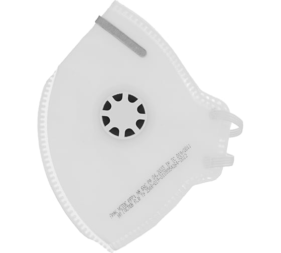 Изображение товара Фильтрующая складная полумаска Без бренда с клапаном выдоха FFP1 NR 892567