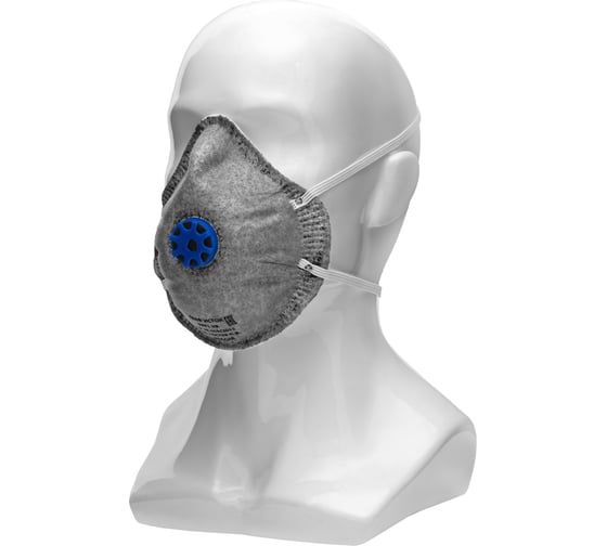 Изображение товара Фильтрующая формовочная полумаска Без бренда с угольным слоем,с клапаном выдоха, FFP1 NR, 10 шт. 892487