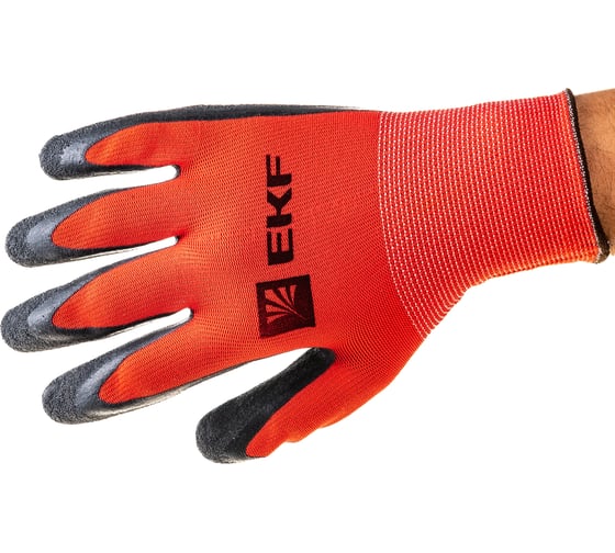 Изображение товара Нейлоновые перчатки EKF PROFI с рельефным латексом Expert pe15nl-proxima