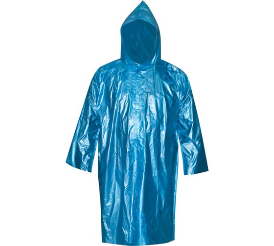Изображение товара Усиленный плащ-дождевик MOS синий, полиэтилен, размер XXXL 12155М