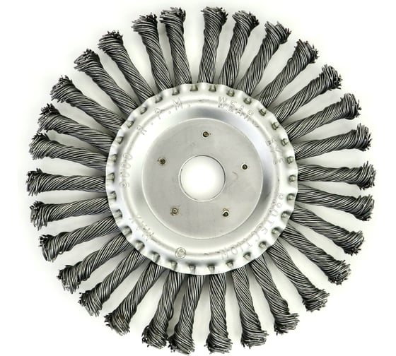 Изображение товара Щетка дисковая жгутовая Д175x13x22.2, ворс сталь 0.80 мм (код 13-075) EuroBrush №EB-DST608L