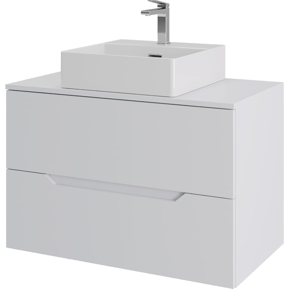 Изображение товара Подвесная тумба с раковиной ORANGE Line 80 см белая