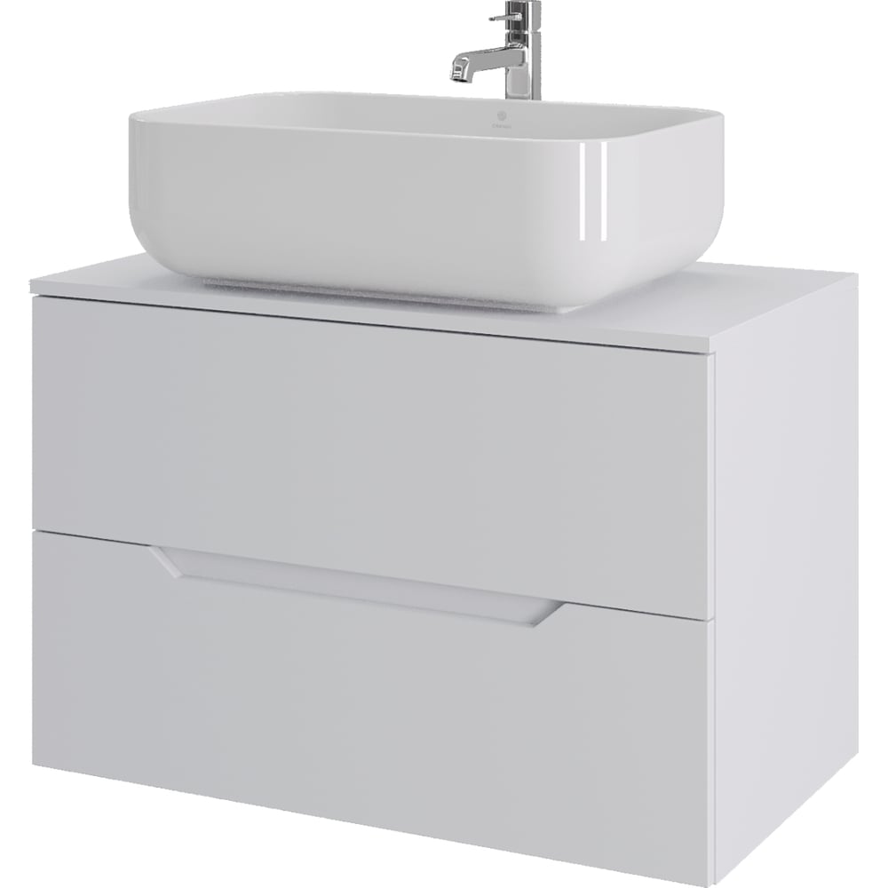 Изображение товара Подвесная тумба с раковиной ORANGE Line 80 см белая